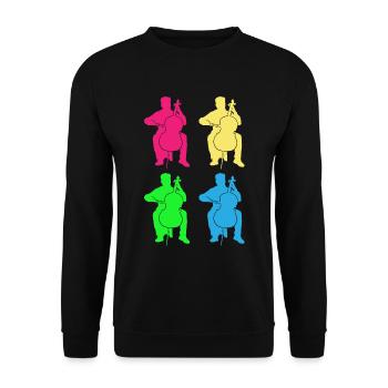 Bassistes Coloré Ensemble Son - Sweat-shirt Unisexe - noir - Devant - Alina (178cm) & Michal (187cm)