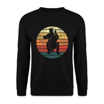 Dusk Bass Virtuoso - Unisex Sweatshirt - black - Front - Alina (178cm) & Michal (187cm)