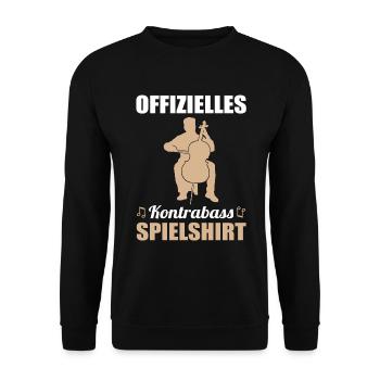 Conception de chemise de jeu Double Bass Master - Sweat-shirt Unisexe - noir - Devant - Alina (178cm) & Michal (187cm)