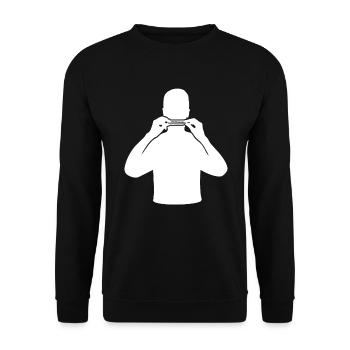 Harmonica Melody Virtuoso - Unisex Sweatshirt - black - Front - Alina (178cm) & Michal (187cm)