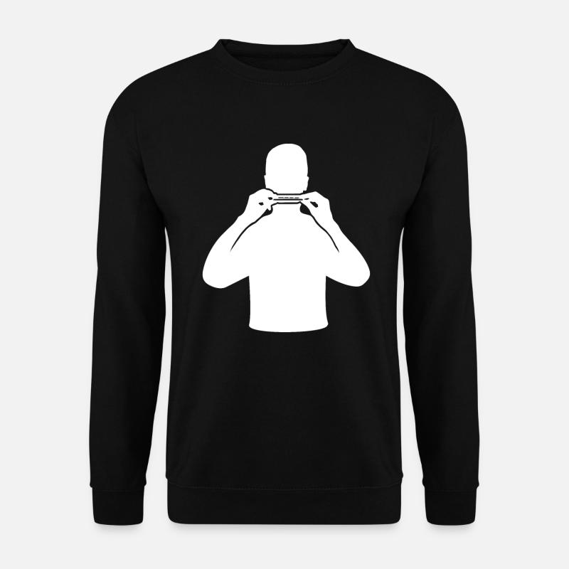 Harmonica Melody Virtuoso - Unisex Sweatshirt - black