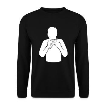 Panflutes Virtuosos Harmony Master - Unisex Sweatshirt - black - Front - Alina (178cm) & Michal (187cm)