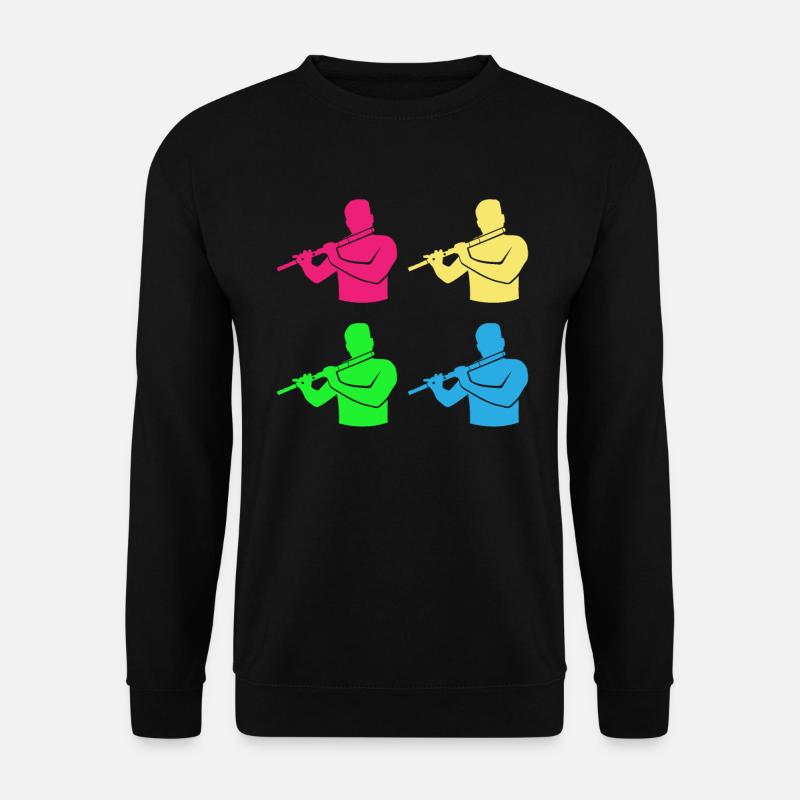 Querflöten Ensemble Bunte Harmonie - Unisex Pullover - Schwarz