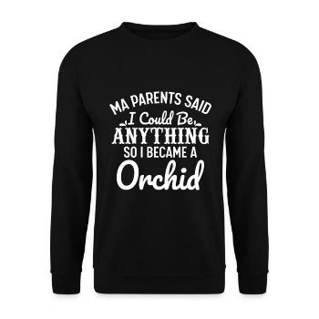 Mes parents m’ont dit que je pouvais être n’importe quoi, alors je suis devenue une - Sweat-shirt Unisexe - noir - Devant - Alina (178cm) & Michal (187cm)