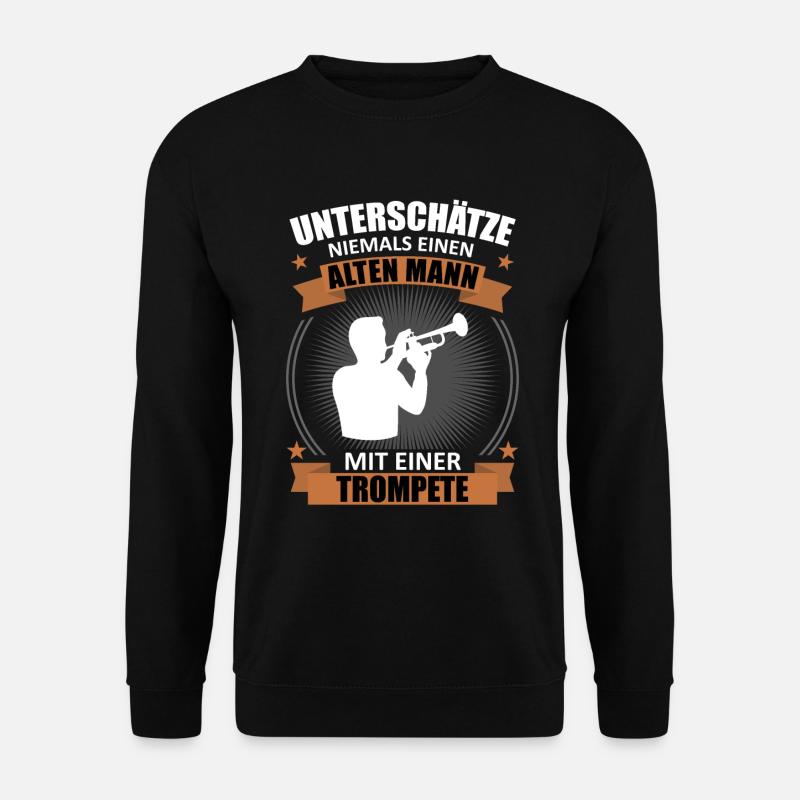 Old Master – Trumpet Wisdom - Unisex Sweatshirt - black
