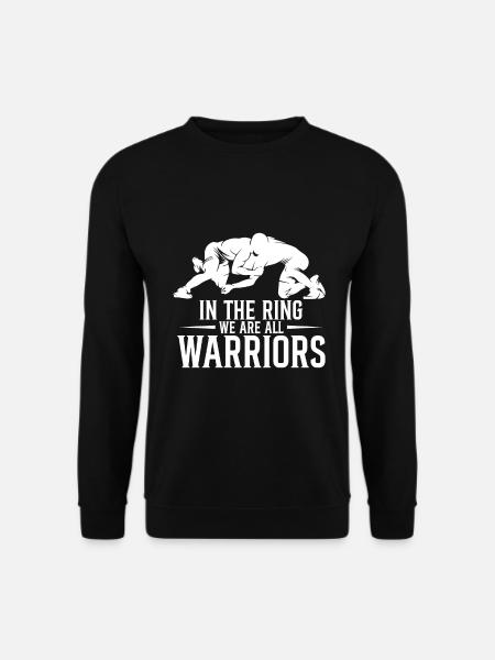 Im Ring sind wir alle Krieger - Unisex Pullover - Schwarz