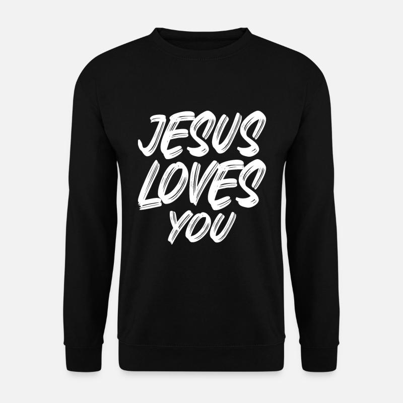 Jesus Loves You - Unisex Sweatshirt - black