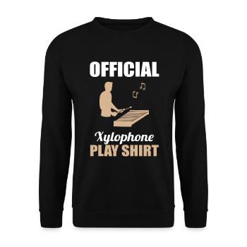 Xylophone Virtuoso Official Game Shirt - Unisex Sweatshirt - black - Front - Alina (178cm) & Michal (187cm)