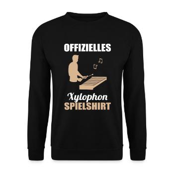 Xylophone Virtuoso Official Game Shirt - Unisex Sweatshirt - black - Front - Alina (178cm) & Michal (187cm)