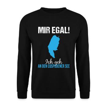 Cospudener See Time Out Lifestyle - Unisex Sweatshirt - black - Front - Alina (178cm) & Michal (187cm)
