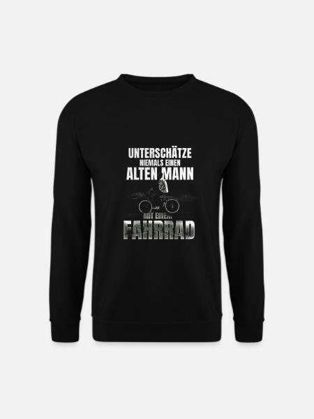 Unterschätze niemals einen Alten Mann - Unisex Pullover - Schwarz