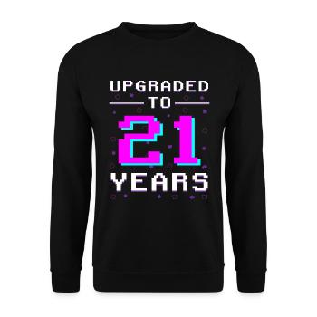 21 et le légendaire joueur rétro - Sweat-shirt Unisexe - noir - Devant - Alina (178cm) & Michal (187cm)