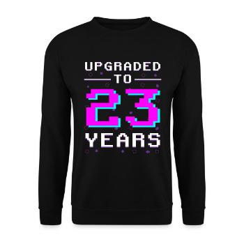 Epic Level 23 - Gamer Vintage Style - Sweat-shirt Unisexe - noir - Devant - Alina (178cm) & Michal (187cm)
