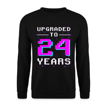 Retro Gamer 24 ans Pixel Honor - Sweat-shirt Unisexe - noir - Devant - Alina (178cm) & Michal (187cm)