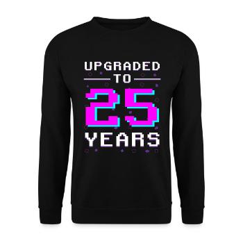 25 ans de l’anniversaire du Pixel Gamer Honor - Sweat-shirt Unisexe - noir - Devant - Alina (178cm) & Michal (187cm)