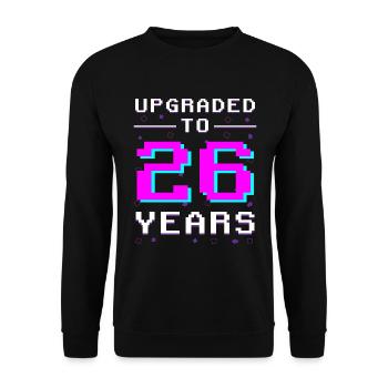 Reached Level 26 - Gaming Progress - Unisex Sweatshirt - black - Front - Alina (178cm) & Michal (187cm)