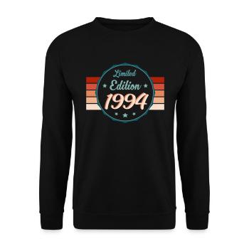 1994 Retro Edition – Gift with flair - Unisex Sweatshirt - black - Front - Alina (178cm) & Michal (187cm)
