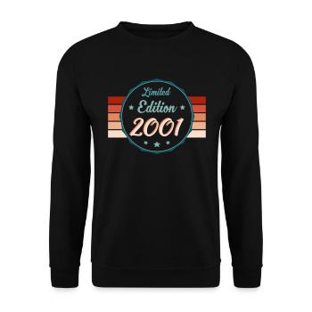 Unique 2001 Edition Emblem Pride - Unisex Sweatshirt - black - Front - Alina (178cm) & Michal (187cm)