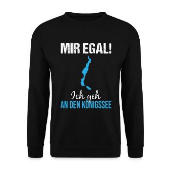 Königssee-Entscheidung - Einfach machen! - Unisex Pullover - Schwarz - Vorne - Alina (178cm) & Michal (187cm)