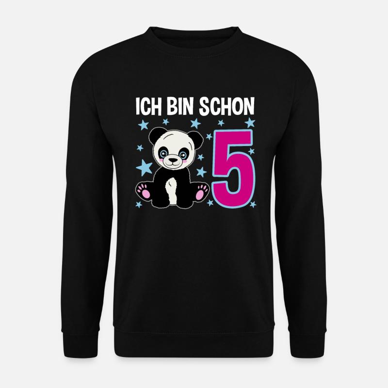 Five years – Panda Party! - Unisex Sweatshirt - black