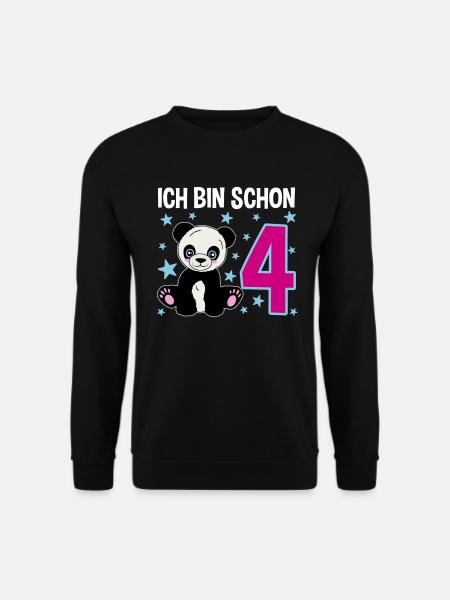 Four Years of Panda Magic - Unisex Sweatshirt - black