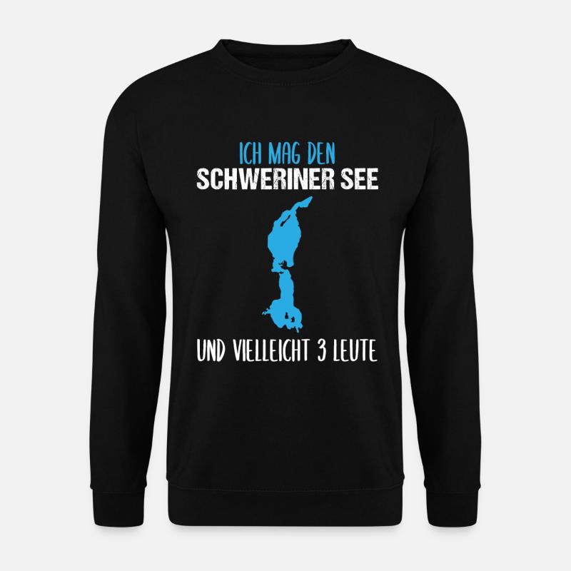 Schweriner See & drei Favoriten - Unisex Pullover - Schwarz
