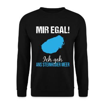 Peu importe que je vais Steinhuder Meer - cadeau - Sweat-shirt Unisexe - noir - Devant - Alina (178cm) & Michal (187cm)
