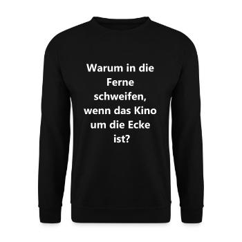 Couch & Cinema - Unisex Sweatshirt - black - Front - Alina (178cm) & Michal (187cm)