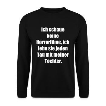 Horror Mom - Unisex Pullover - Schwarz - Vorne - Alina (178cm) & Michal (187cm)