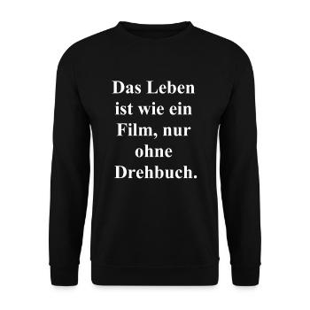 Life Lessons - Unisex Sweatshirt - black - Front - Alina (178cm) & Michal (187cm)