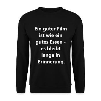 Délice cinématographique - Sweat-shirt Unisexe - noir - Devant - Alina (178cm) & Michal (187cm)