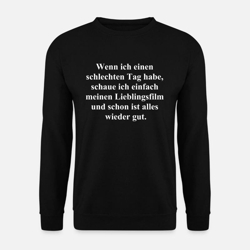 Movie Therapy - Unisex Pullover - Schwarz