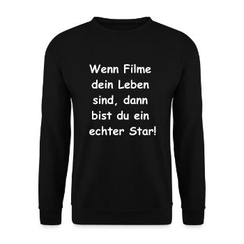 Movie fanatics - Unisex Sweatshirt - black - Front - Alina (178cm) & Michal (187cm)