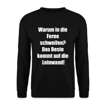 Aventure cinématographique - Sweat-shirt Unisexe - noir - Devant - Alina (178cm) & Michal (187cm)