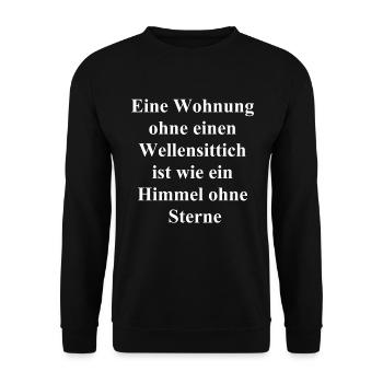 La folie de Welli - Sweat-shirt Unisexe - noir - Devant - Alina (178cm) & Michal (187cm)