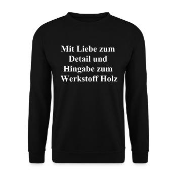 Geschenkidee für Heimwerker - Unisex Pullover - Schwarz - Vorne - Alina (178cm) & Michal (187cm)