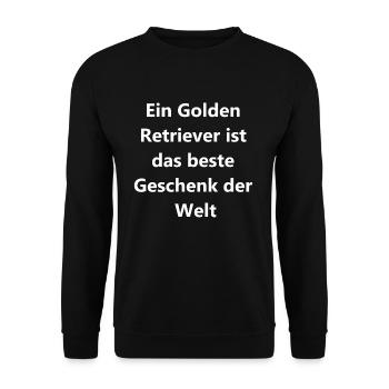 Cadeau personnalisé pour les amoureux des chiens - Sweat-shirt Unisexe - noir - Devant - Alina (178cm) & Michal (187cm)