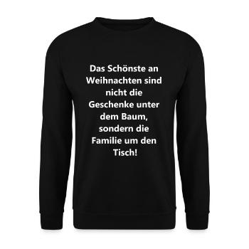 Cadeau de famille pour la fête de l’amour - Sweat-shirt Unisexe - noir - Devant - Alina (178cm) & Michal (187cm)