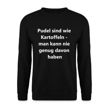 Caniche maman cadeau - Sweat-shirt Unisexe - noir - Devant - Alina (178cm) & Michal (187cm)