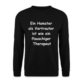 Cadeau moelleux - Sweat-shirt Unisexe - noir - Devant - Alina (178cm) & Michal (187cm)