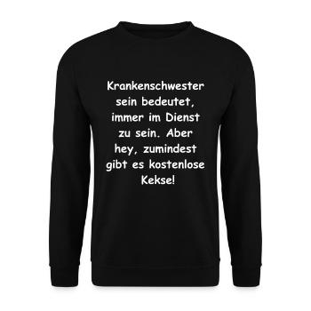 La vie est un cadeau d’hôpital - Sweat-shirt Unisexe - noir - Devant - Alina (178cm) & Michal (187cm)