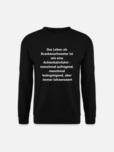 Nur die besten Menschen werden Krankenschwestern - Unisex Pullover - Schwarz
