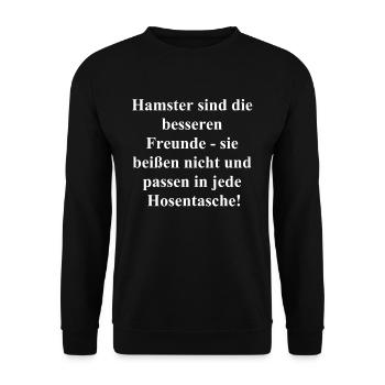 Funny gift - Unisex Sweatshirt - black - Front - Alina (178cm) & Michal (187cm)