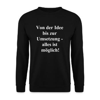 The engineer as a superhero - Unisex Sweatshirt - black - Front - Alina (178cm) & Michal (187cm)