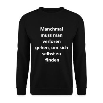 Cadeau Wanderlust - Sweat-shirt Unisexe - noir - Devant - Alina (178cm) & Michal (187cm)