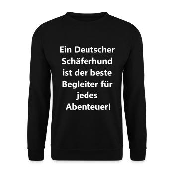 Dog Adventure Gift - Unisex Sweatshirt - black - Front - Alina (178cm) & Michal (187cm)