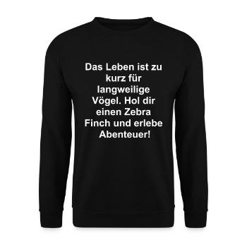 Begleiter Geschenk - Unisex Pullover - Schwarz - Vorne - Alina (178cm) & Michal (187cm)