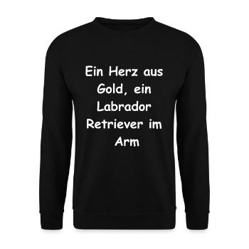 Heartfelt gift for dog owners - Unisex Sweatshirt - black - Front - Alina (178cm) & Michal (187cm)