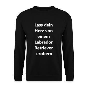 Proof of love for dog lovers - Unisex Sweatshirt - black - Front - Alina (178cm) & Michal (187cm)