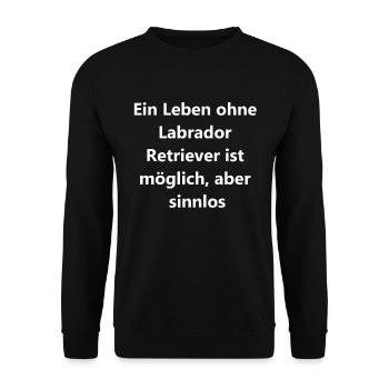 Für immer in meinem Herzen - Geschenkidee - Unisex Pullover - Schwarz - Vorne - Alina (178cm) & Michal (187cm)